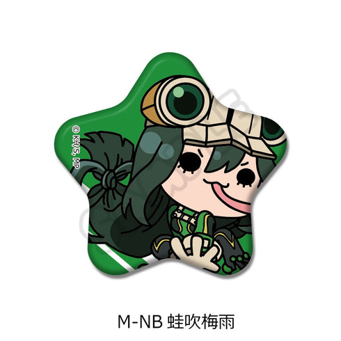 『僕のヒーローアカデミア』みんなmochocho化大作戦! 第4弾 星型缶バッジ M-NB 蛙吹梅雨